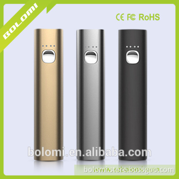 2017 promotional power bank with metal usb charger for emergency use